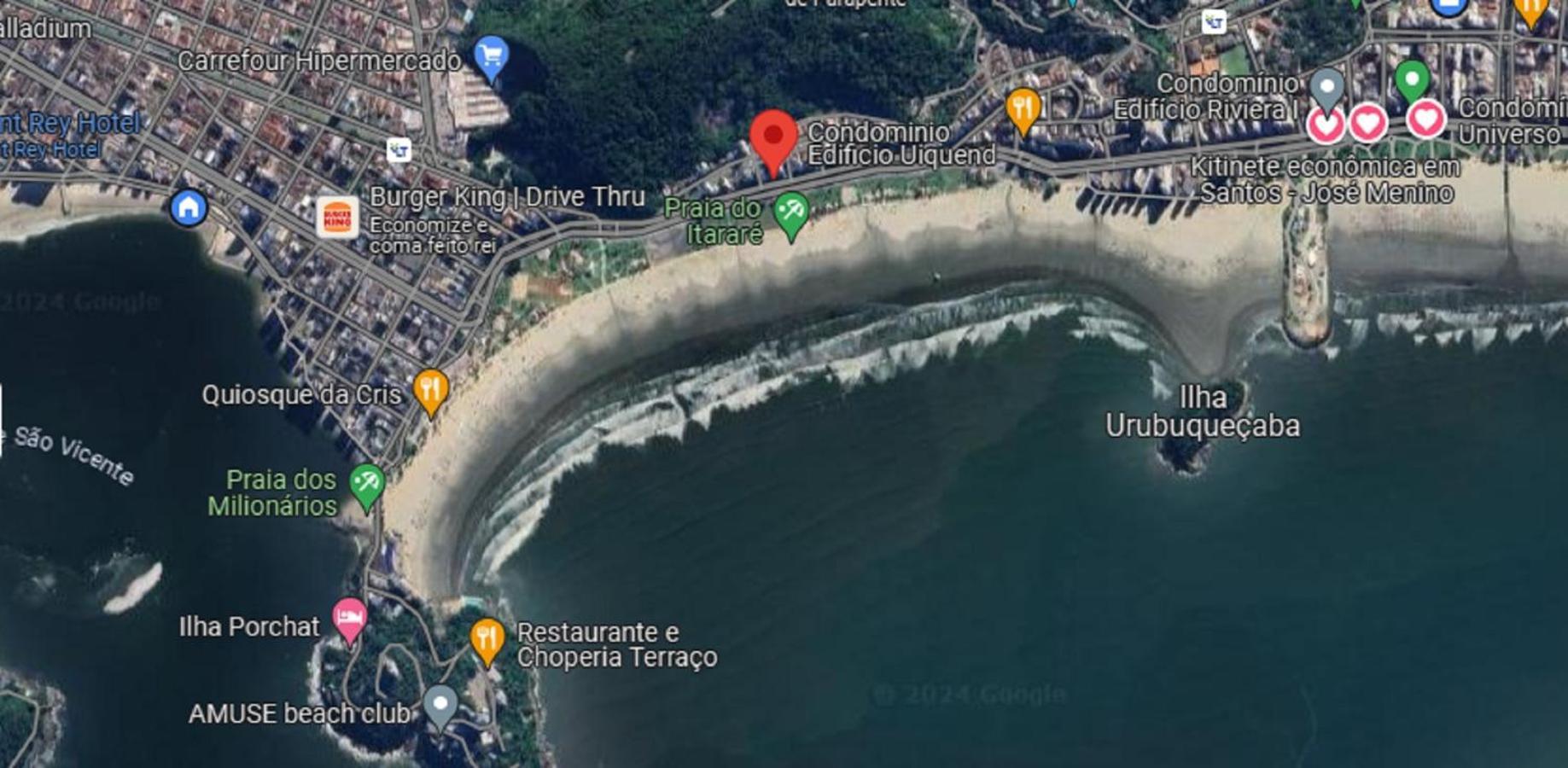 Kitinete 1514 Com Vista Para O Mar São Vicente Extérieur photo